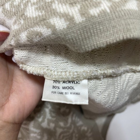 Crocodile Wool Blend Sweater sz M - Picture 6 of 14